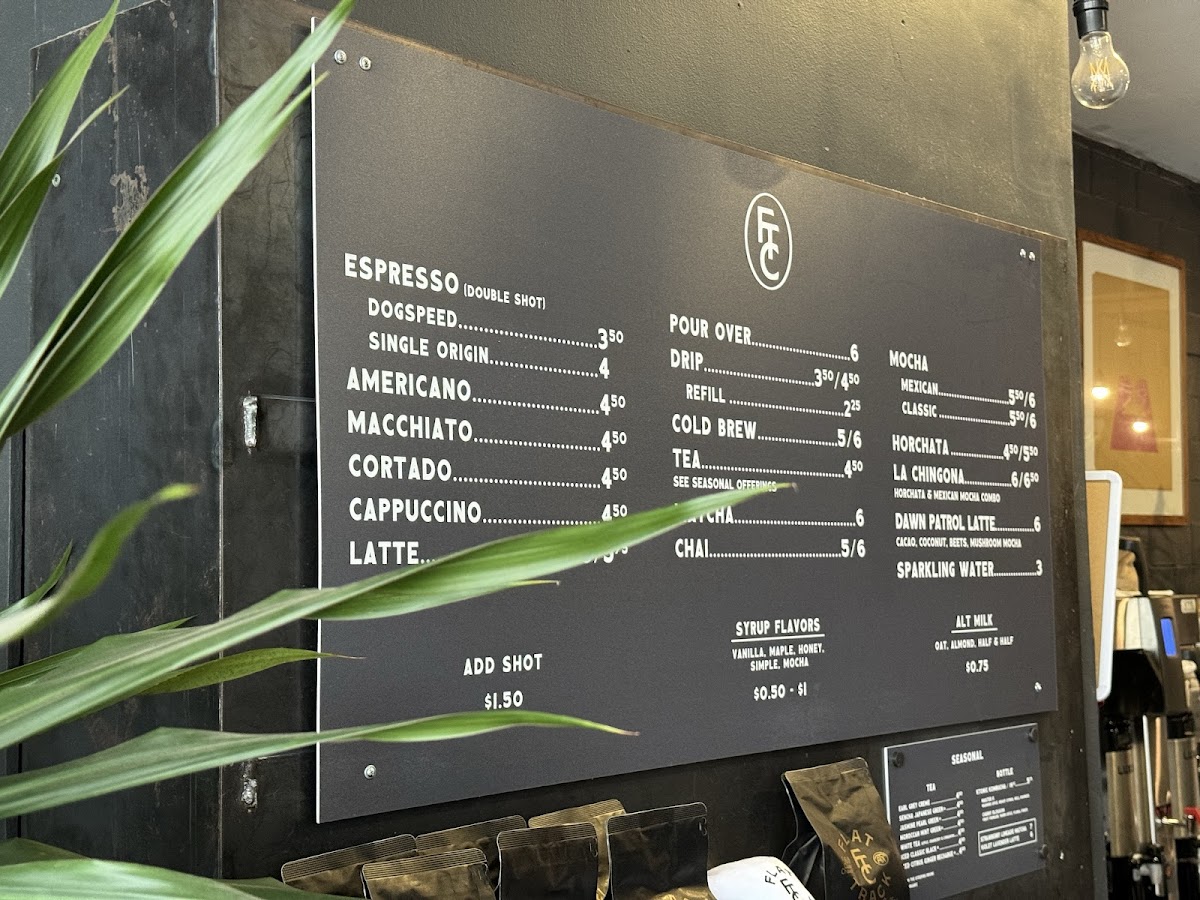 Flat Track Coffee Menu - Image 4